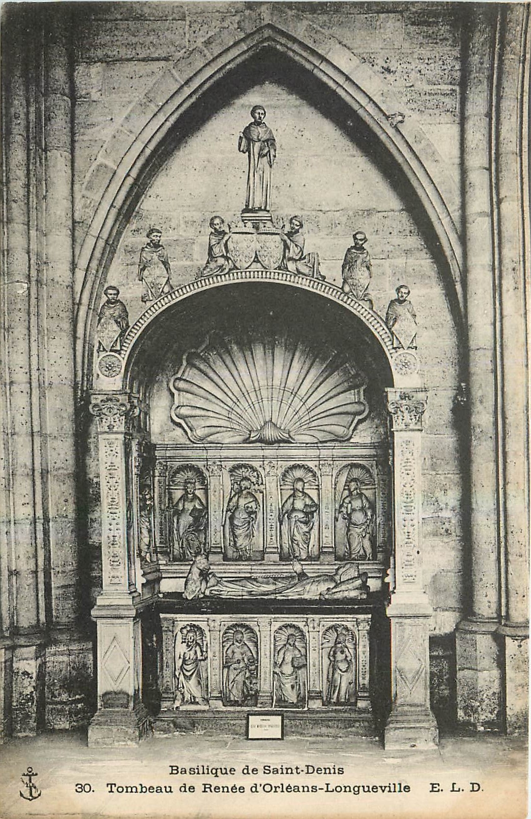 CPA Basilique de Saint Denis Tombeau de Renee d'Orleans Longueville 