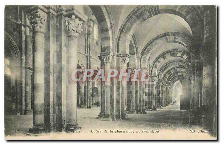 Vézelay — Église de la Madeleine, Lateral droit — ND. Phot.