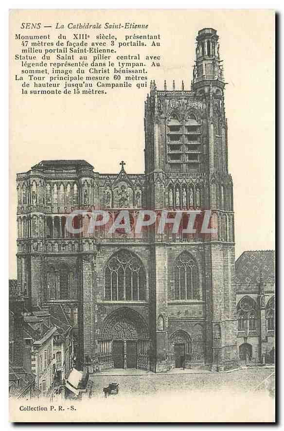 CPA Sens La Cathedrale Saint Etienne 