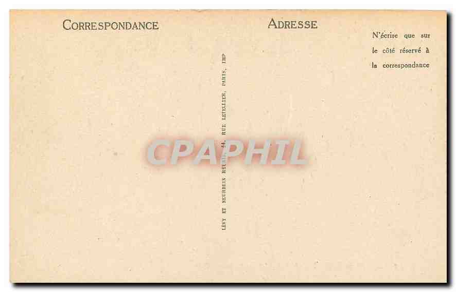 CPA Arcy sur Cure Ponts et Tunnels Train — Back