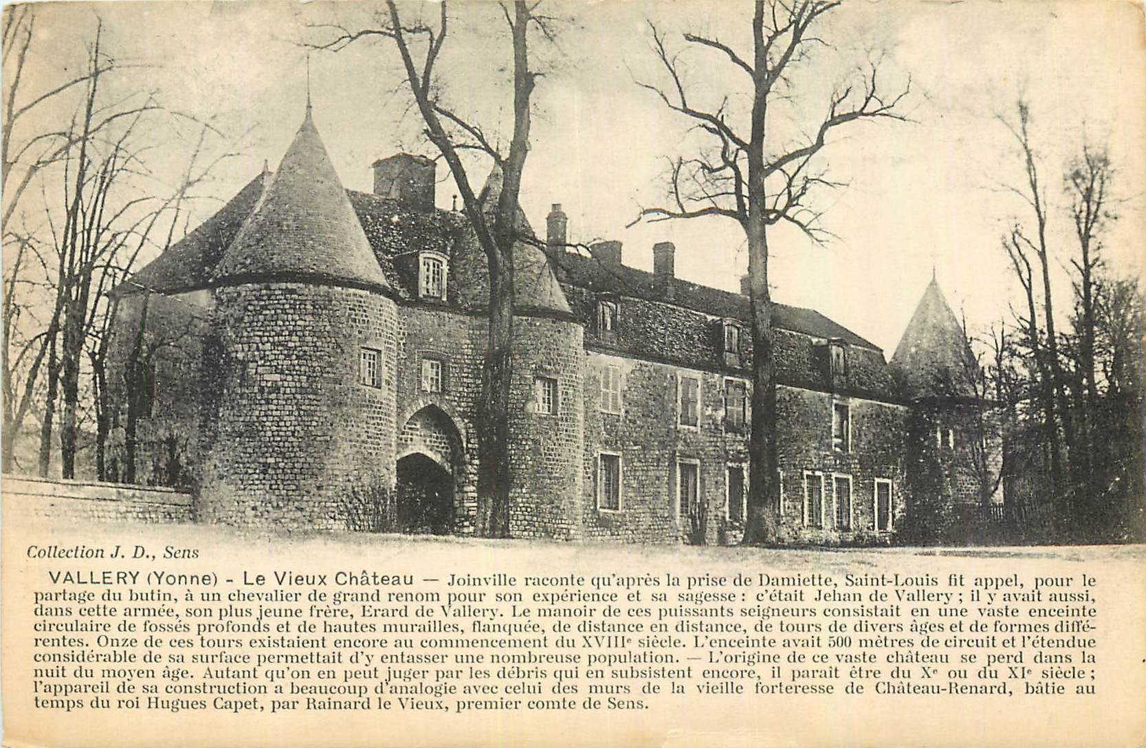 CPA Vallery Yonne Le Vieux Chateau 