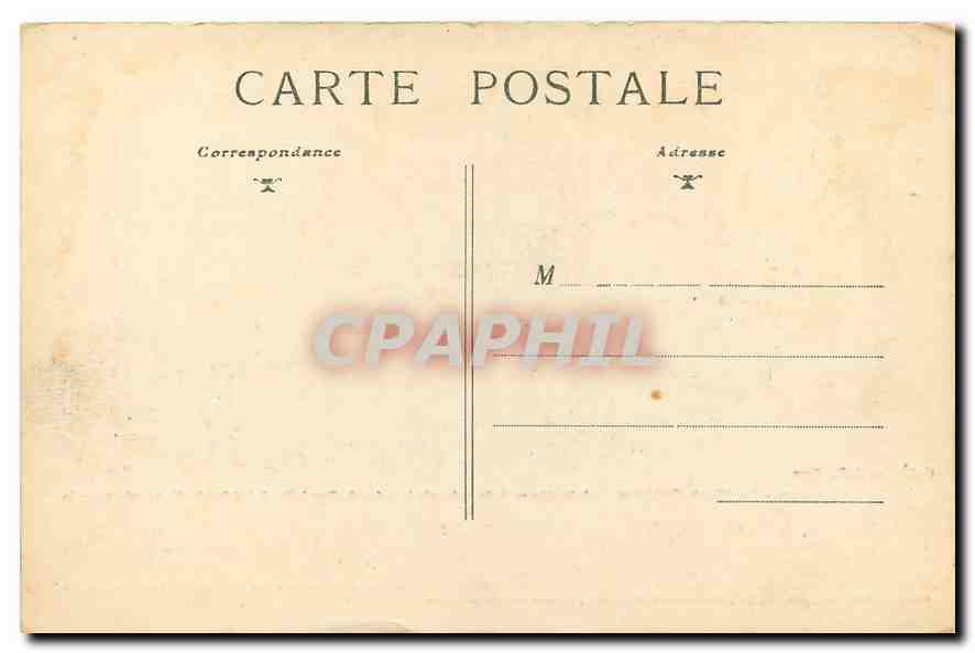 CPA Vallery Yonne Le Vieux Chateau  — Back