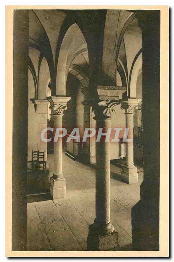 CPA Monastere de Ste Marie de la Pierre qui Vire Yonne Une Crypte 