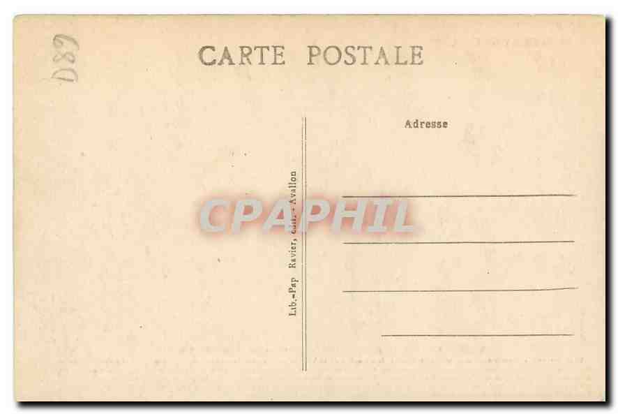CPA Vezelay Historique Vezelay Vue generale cote Ouest  — Back