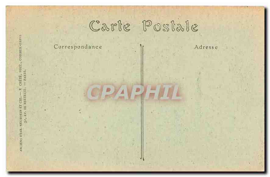 CPA Arcy sur Cure Entree de la Grotte des Fees  — Back