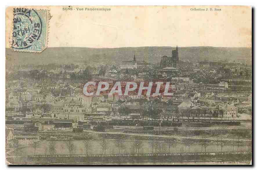 CPA Sens Vue panoramique 
