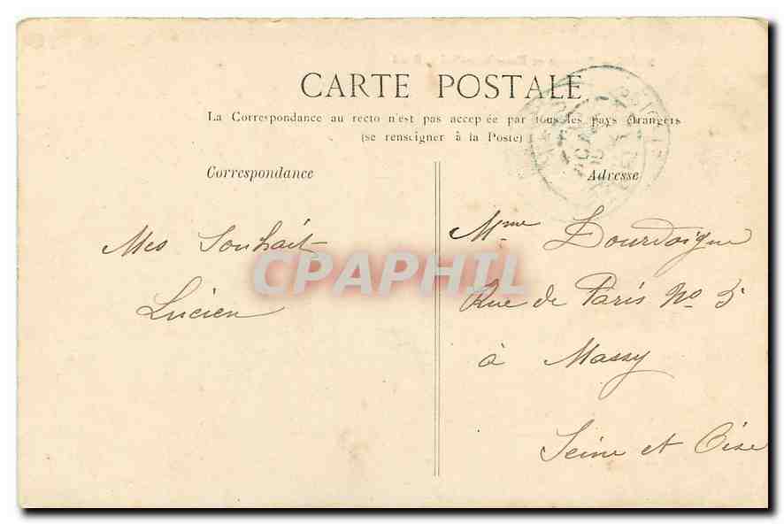 CPA Sens Barrage et Hermitage Saint Bond  — Rückseite