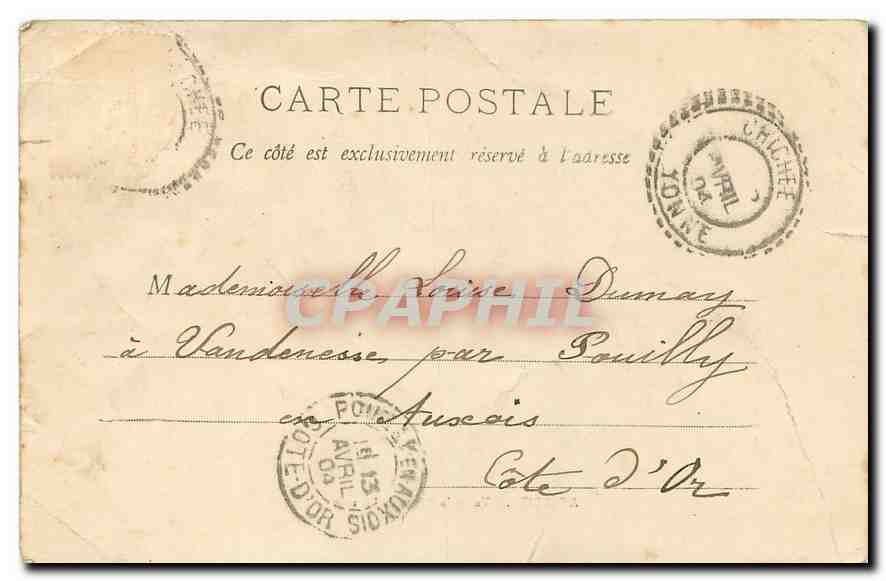 CPA Avallon Vu de la Route de Lormes  — Back