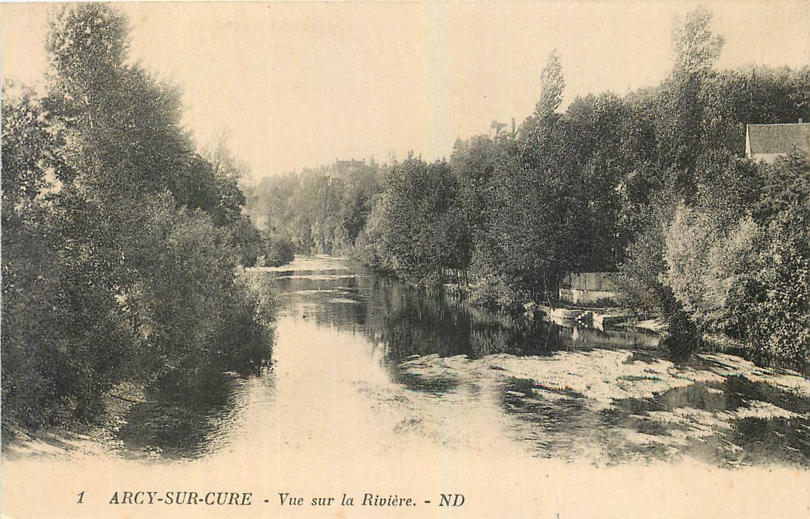 CPA Arcy sur Cure Vue sur la Riviere 
