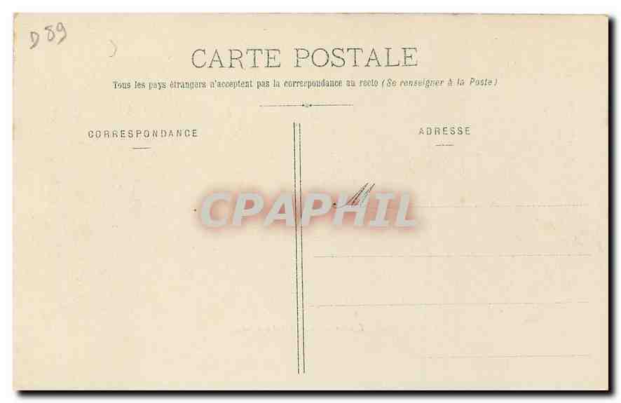 CPA Tanlay Le Chateau a vol d'oiseau  — Back