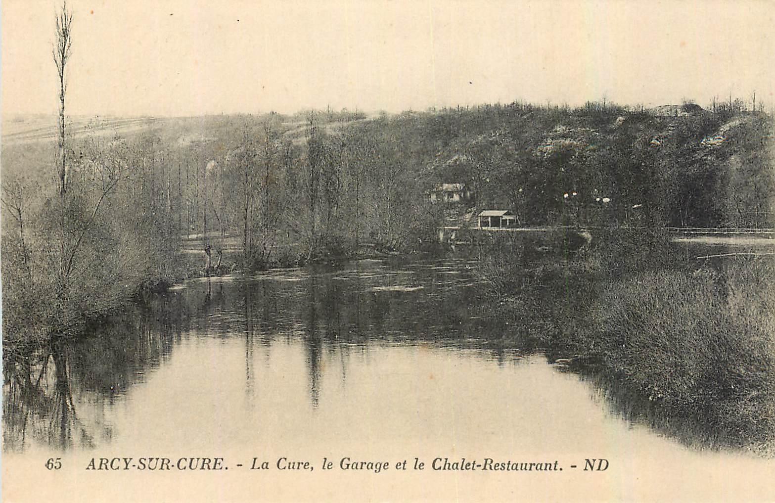 CPA Arcy sur Cure La Cure le Garage et le Chalet Restaurant 