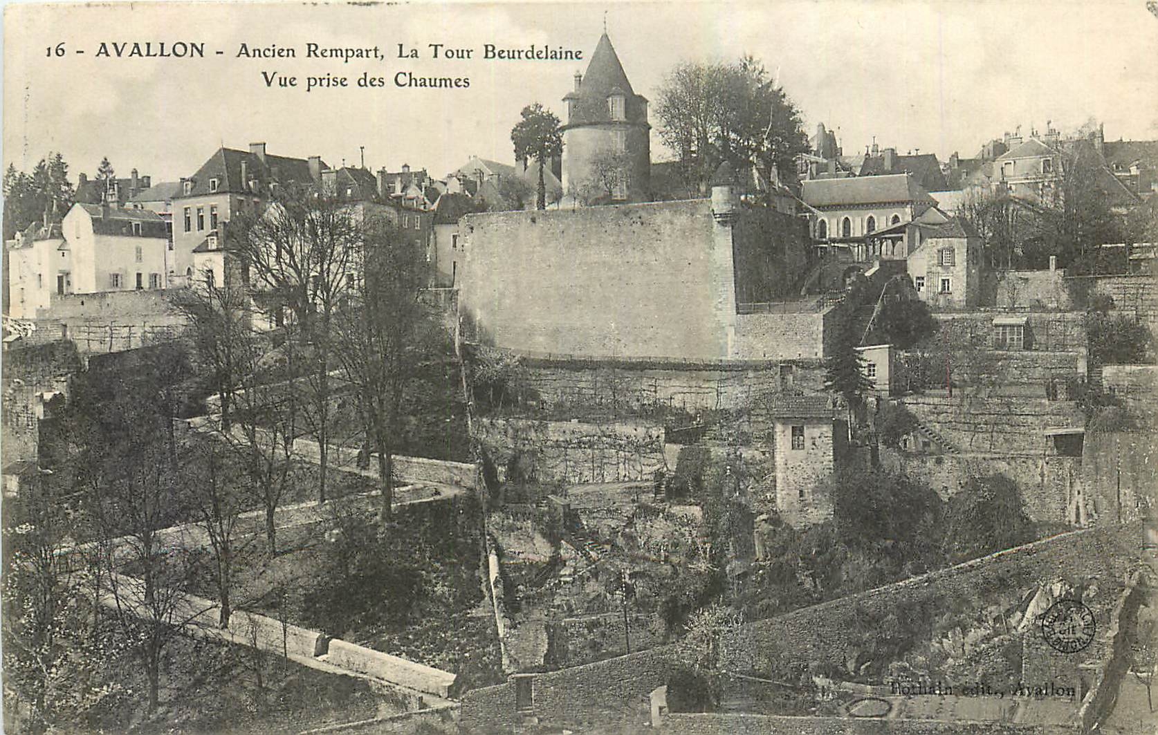 CPA Avallon Ancien Rempart La Tour Beurdelaine Vue prise des Chaumes 
