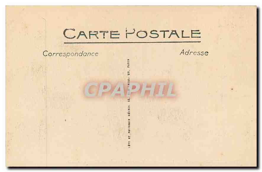 CPA Saint Pere sous Vezelay Yonne Porche de l'Eglise  — Back