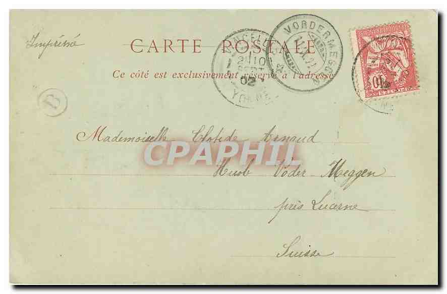 CPA Auxerre L'Eglise Saint Pierre  — Verso