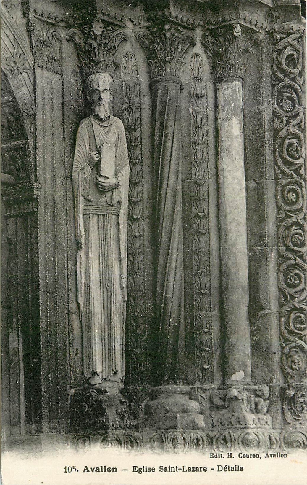 CPA Avallon Eglise Saint Lazare Details 