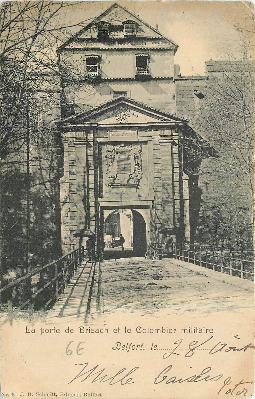 CPA La Porte de Brisach et le Colombier Militaire 