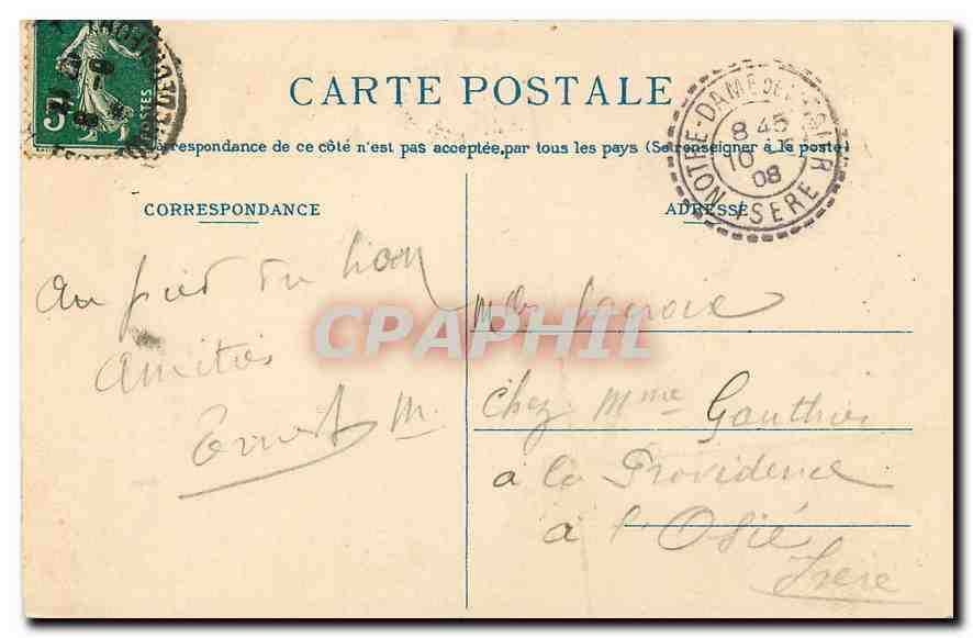 CPA Belfort le Lion  — Rückseite