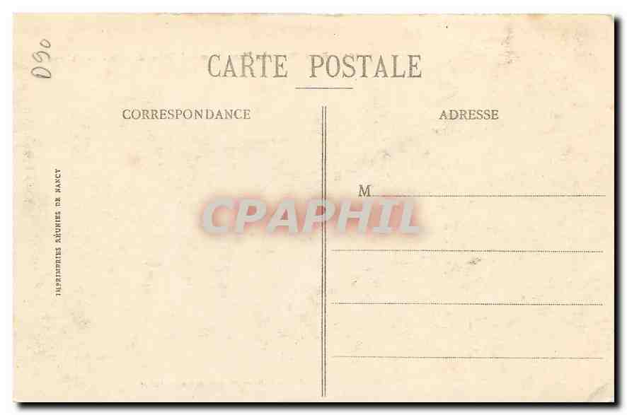 CPA Belfort la Place d'Armes L'Hotel de Ville Le Chateau  — Rückseite