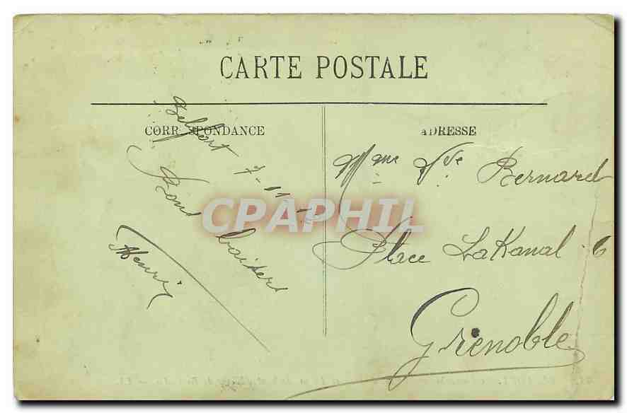 CPA Belfort le Lion Oeuvre de Bartholdi  — Rückseite