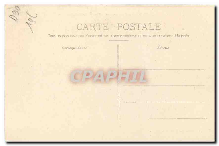 CPA Belfort la Prefecture et le Cercle Militaire  — Rückseite