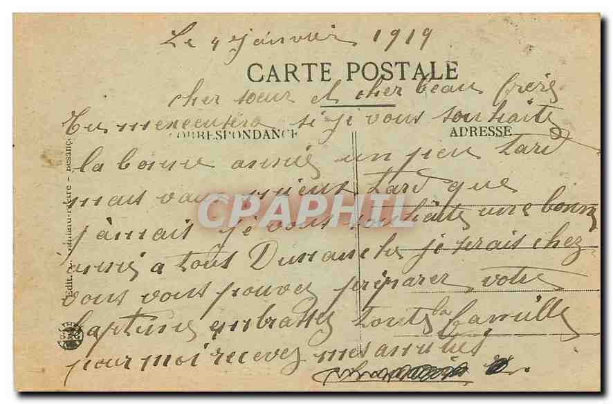 CPA Belfort le Lion  — Rückseite