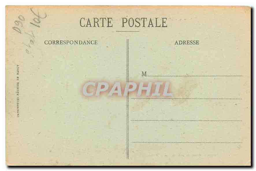 CPA Giromagny Territoire de Belfort La Place  — Rückseite