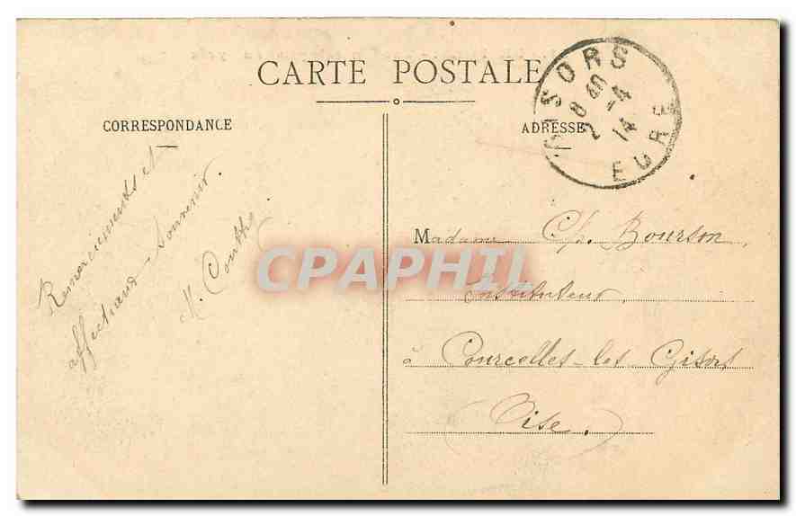 CPA Belfort Vue generale prise du Lycee  — Rückseite
