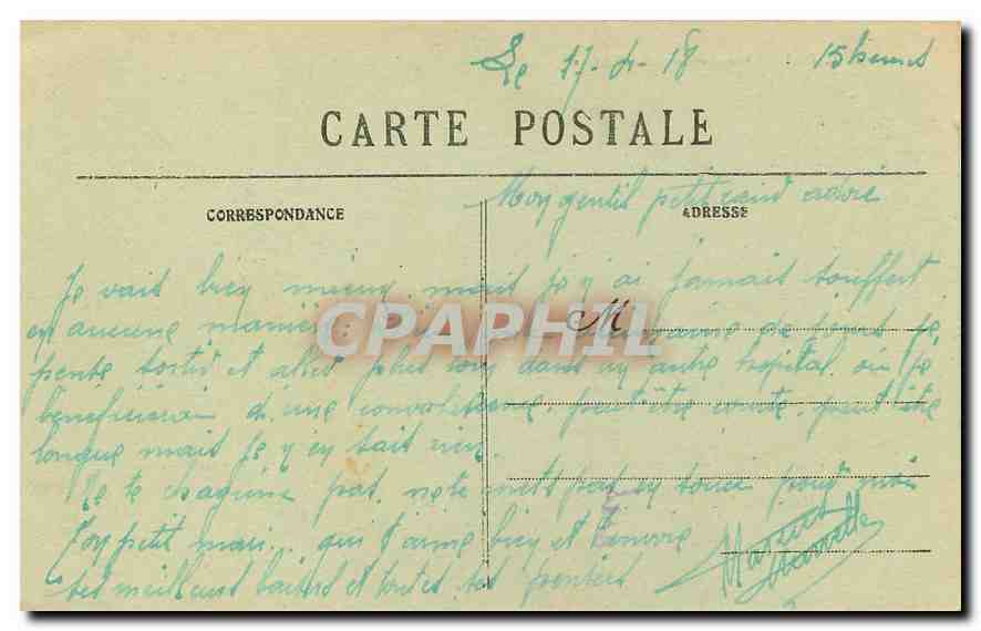 CPA Belfort Vue generale du Chateau  — Verso
