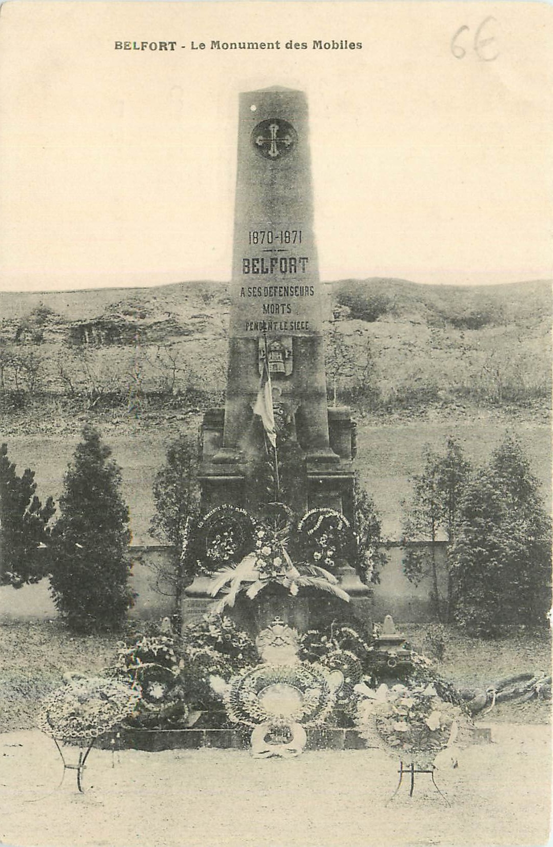 CPA Belfort Le Monument des Mobiles 