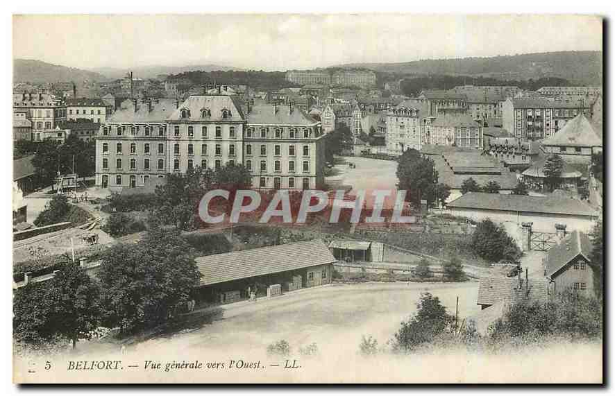 CPA Belfort Vue generale vers l'Ouest 