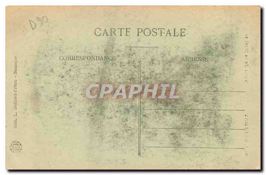 CPA Belfort Tour de la Miotte  — Verso