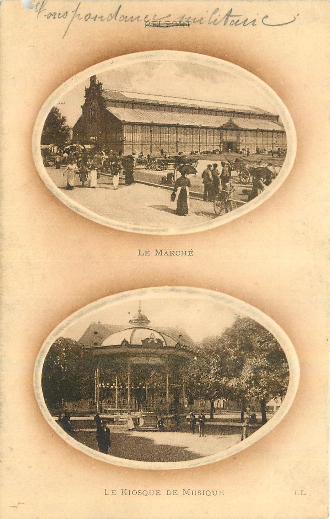 CPA Belfort le Marche Le Kiosque de Musique 