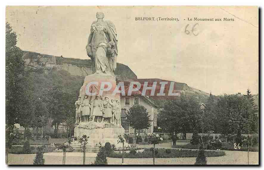 CPA Belfort Territoire Le Monument aux Morts 