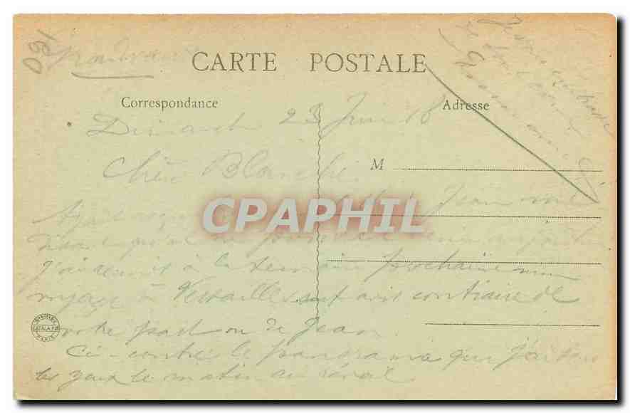 CPA Savigny sur Orge Parc du Chateau de Grandvaux et panorama de Petitvaux  — Rückseite