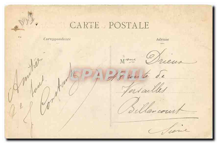 CPA Athis Mons Le Chateau cote de la terrasse et les Charmilles  — Rückseite