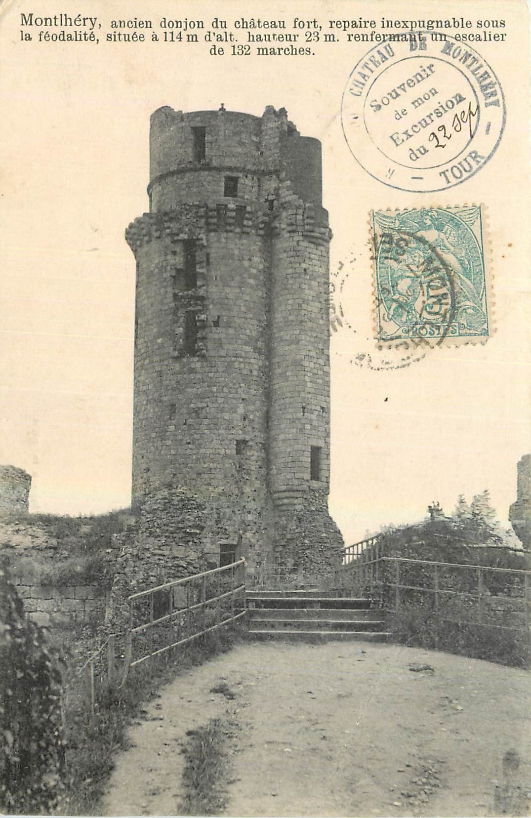 CPA Montlhery ancien donjon du chateau fort 