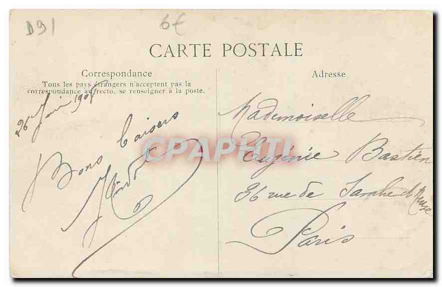 CPA Jeurre par Etrechy S et O Le Temple de l'Amour  — Back
