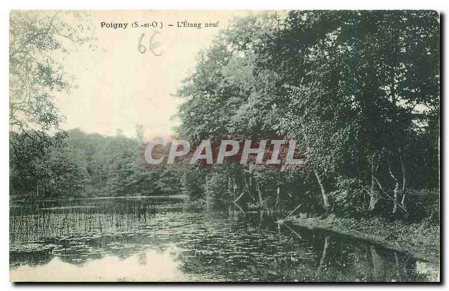 CPA Poigny s et o l'Etang Neuf 