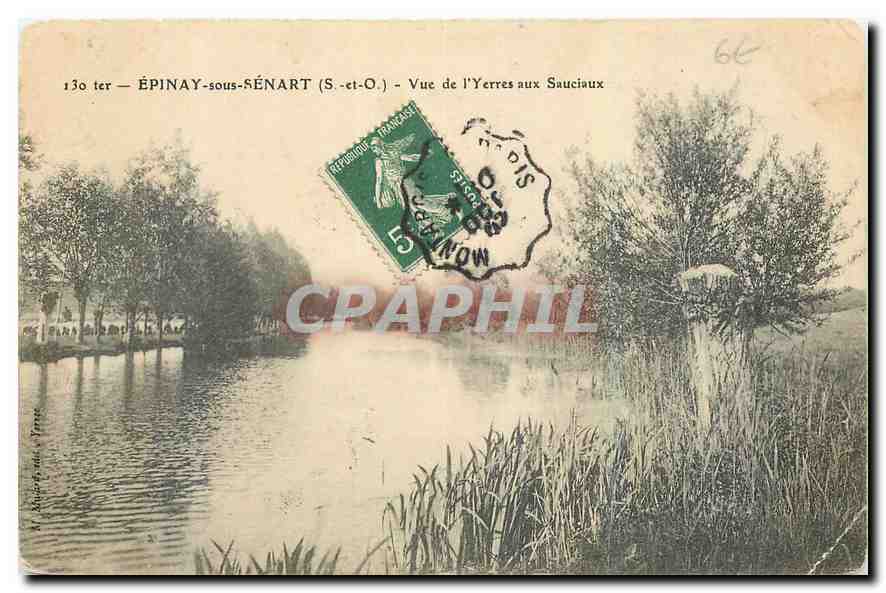 CPA Epinay sous Senart S et o Vue de l'Yerres aux Sauciaux 