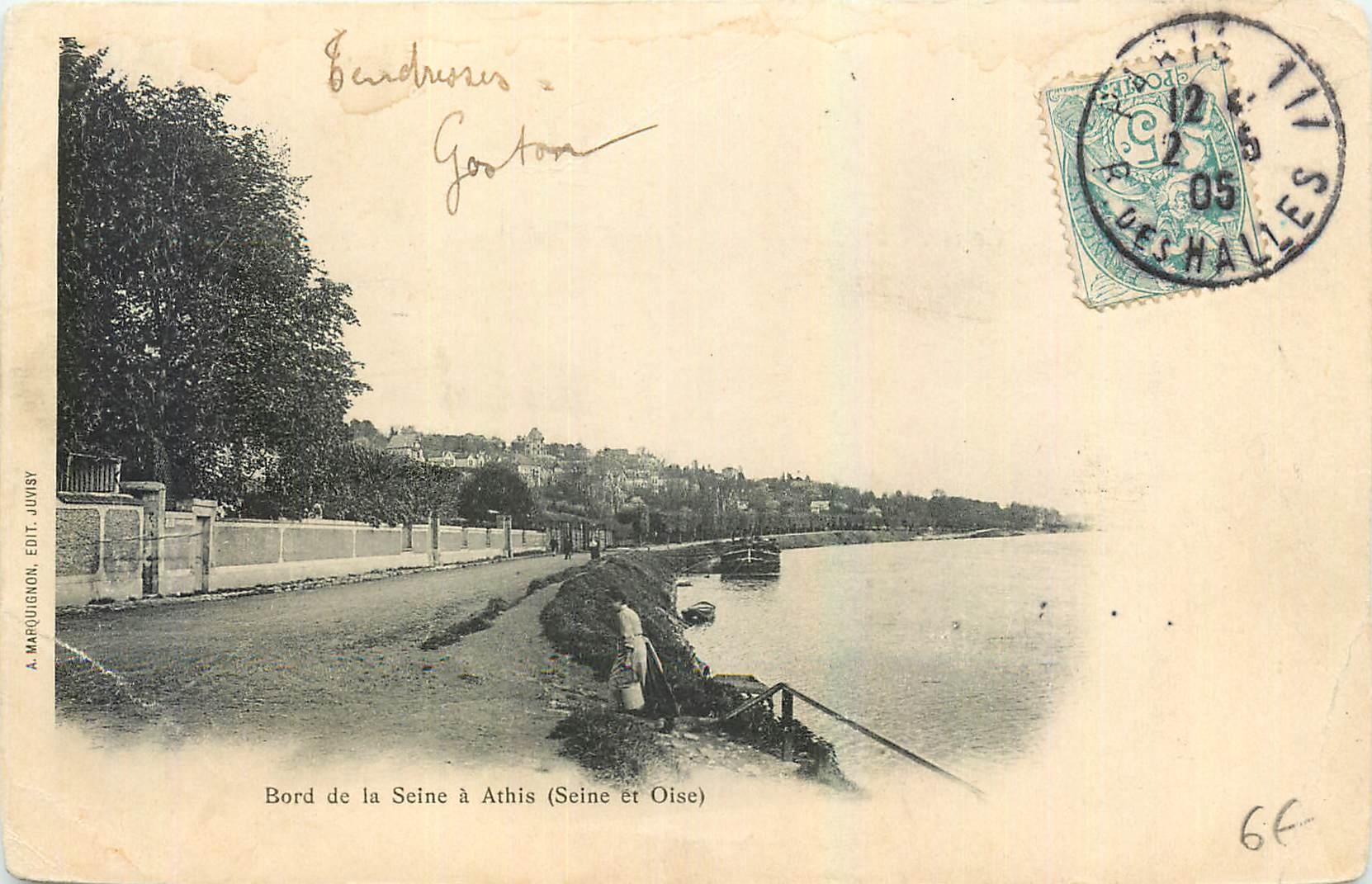 CPA Bord de la Seine a Athis Seine et Oise 