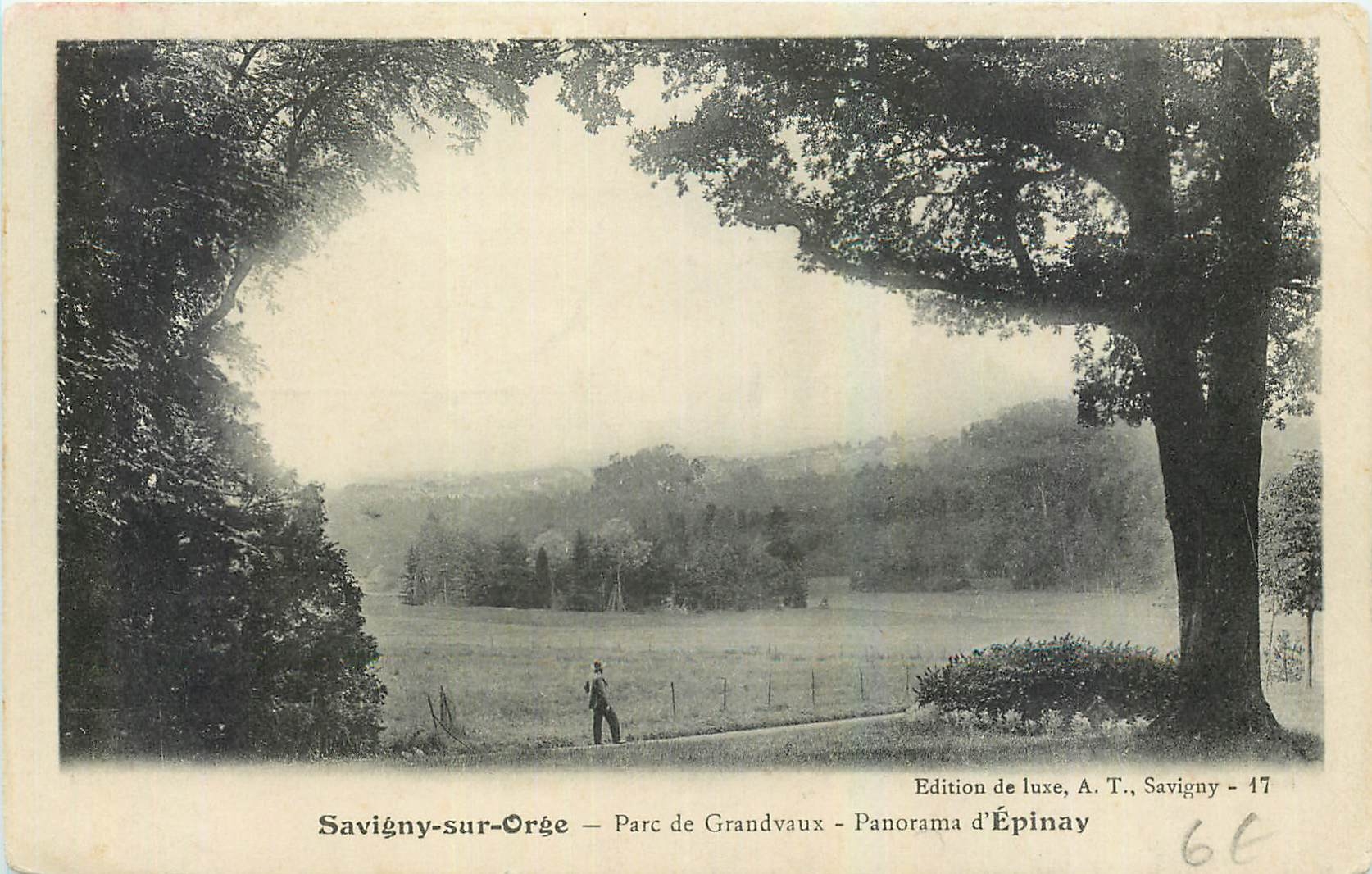 CPA Savigny sur Orge Parc de Grandvaux Panorama d'Epinay 