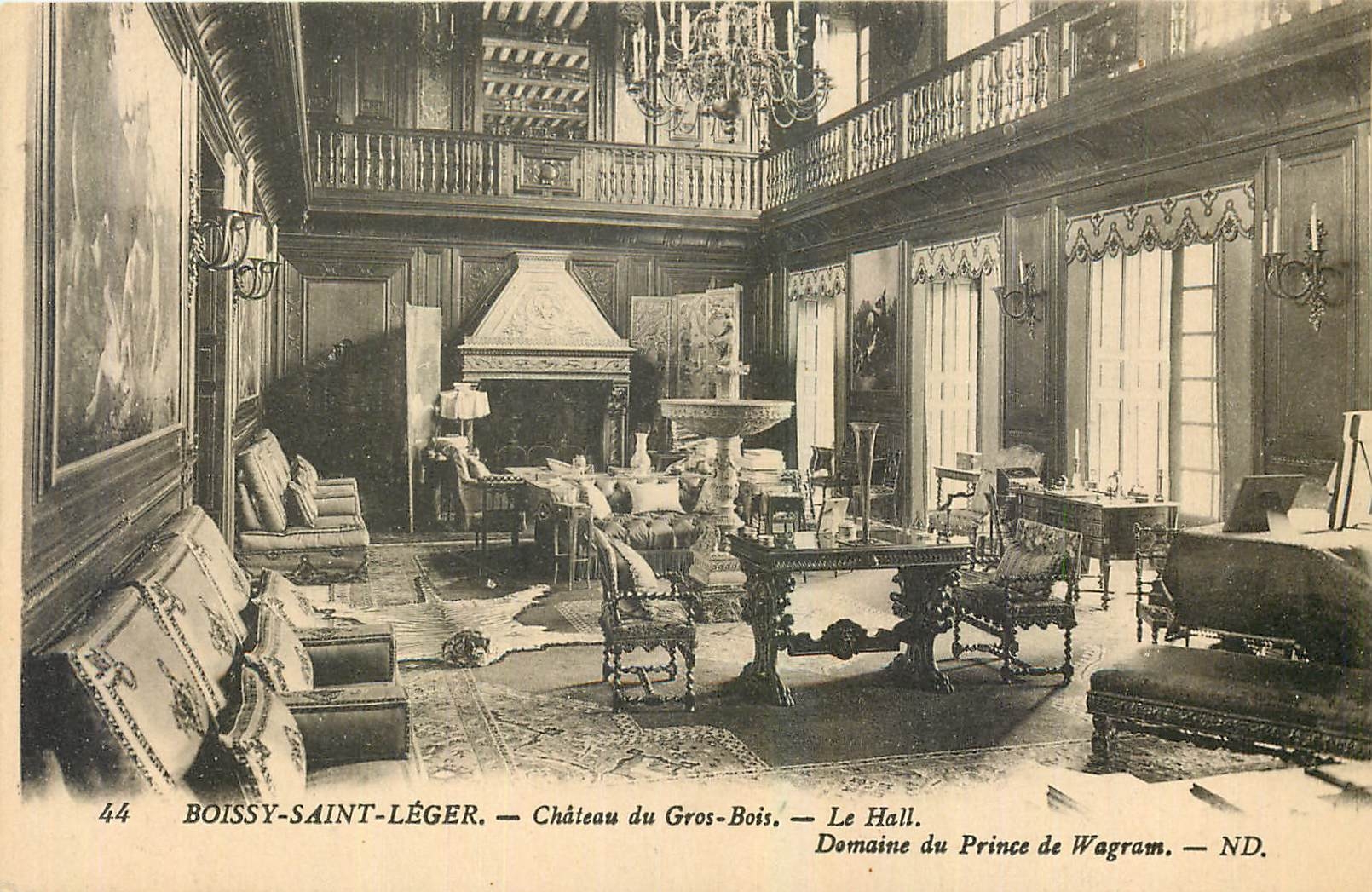 CPA Boissy Saint Leger Chateau du Gros Bois Le Hall 