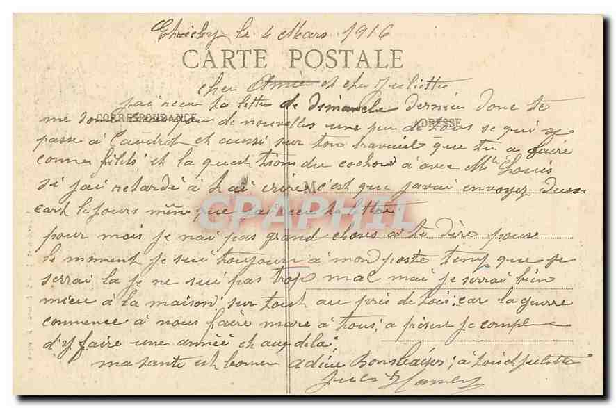 CPA Etampes Vue prise a travers les creneaux de Notre Dame  — Back