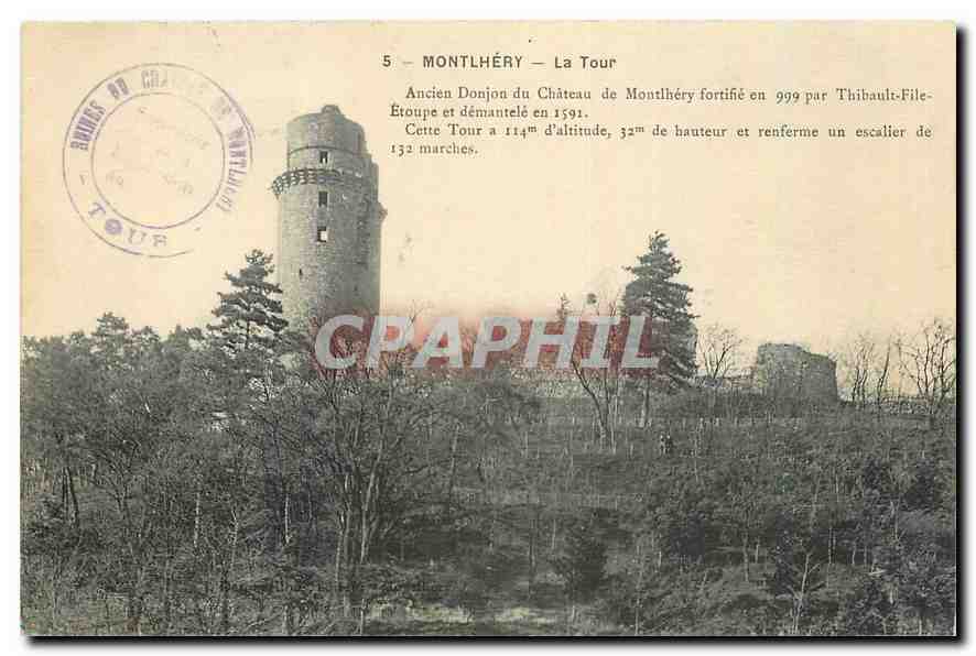 CPA Montlhery La Tour Ancien donjon du Chateau de Montlhery 