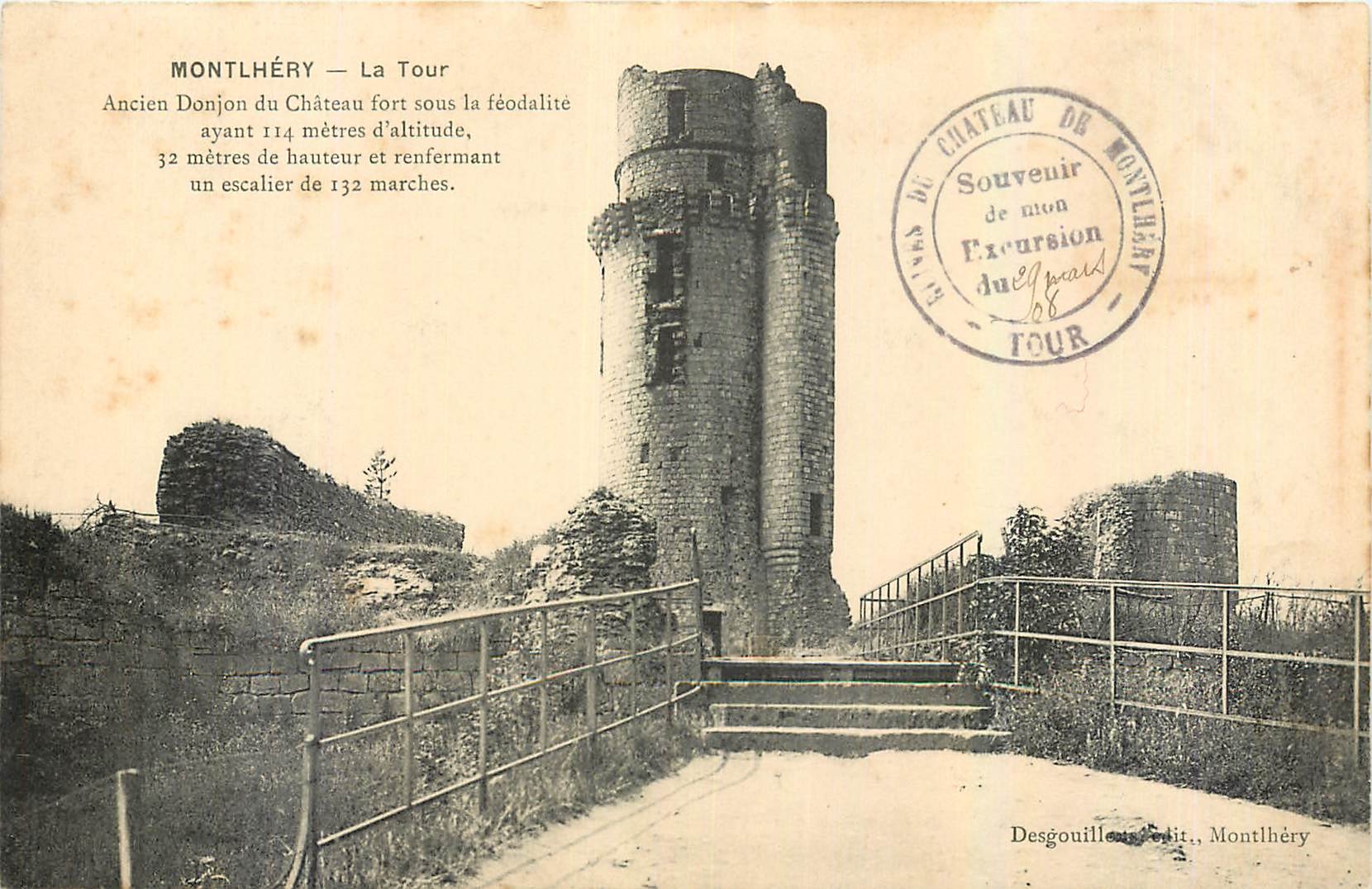 CPA Montlhery La Tour Ancien donjon du Chateau fort 