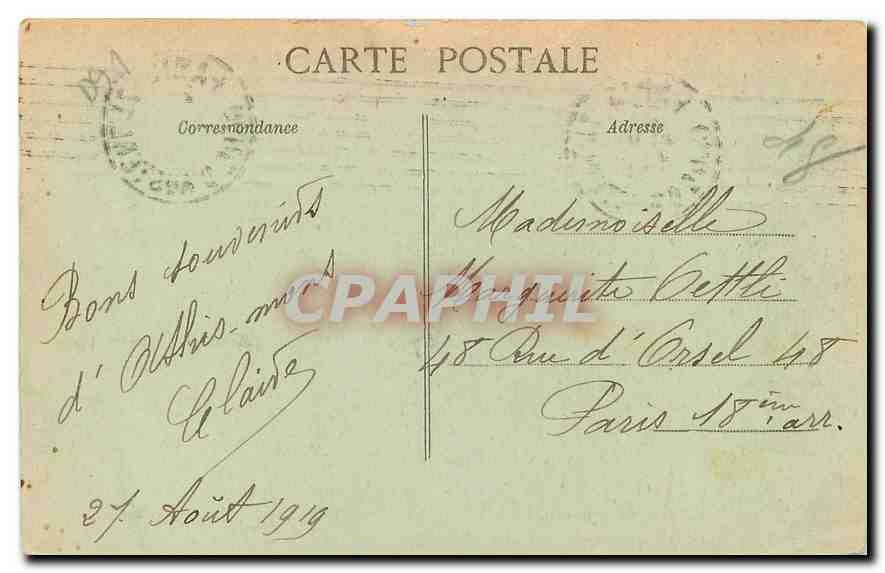CPA Athis Mons Bords de Seine  — Rückseite
