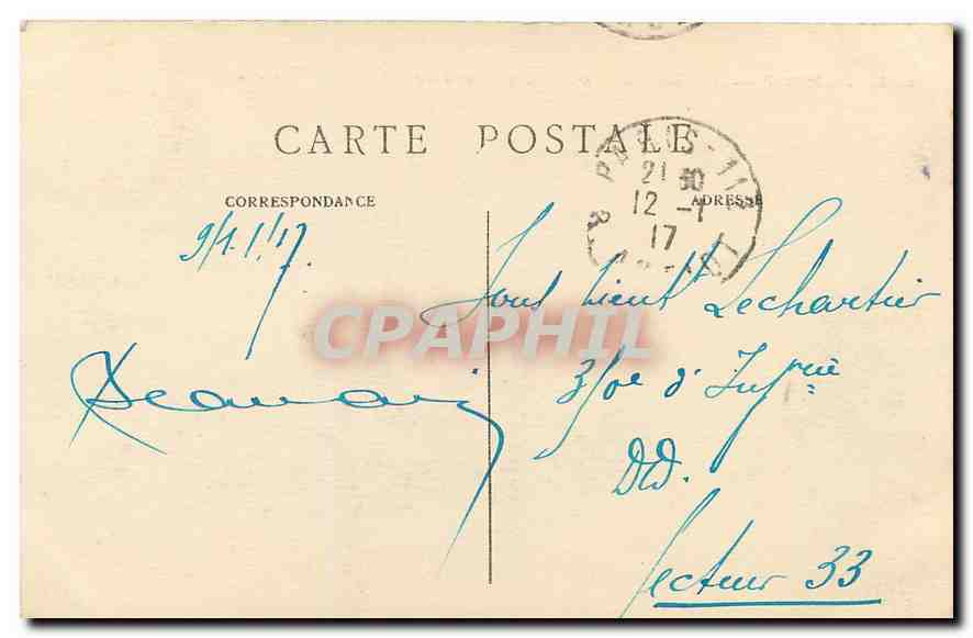 CPA Paris La Gare d'Orleans quai d'Orsay  — Rückseite