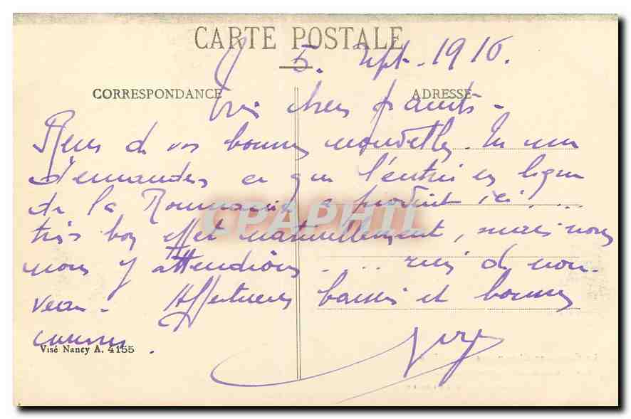 CPA La Guerre en Champagne Aux Cavaliers de Courcy Trous d'obus Militaria — Back