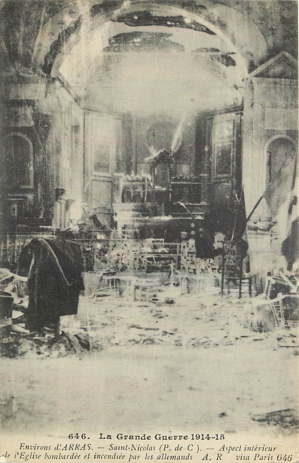 CPA La Grande Guerre 1914-15 Environs d'Arras Saint Nicolas P de C 