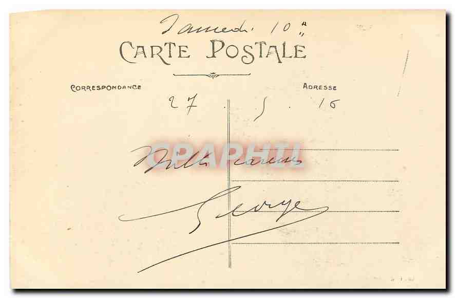 CPA Fere en Tardenois L'Eglise  — Rückseite